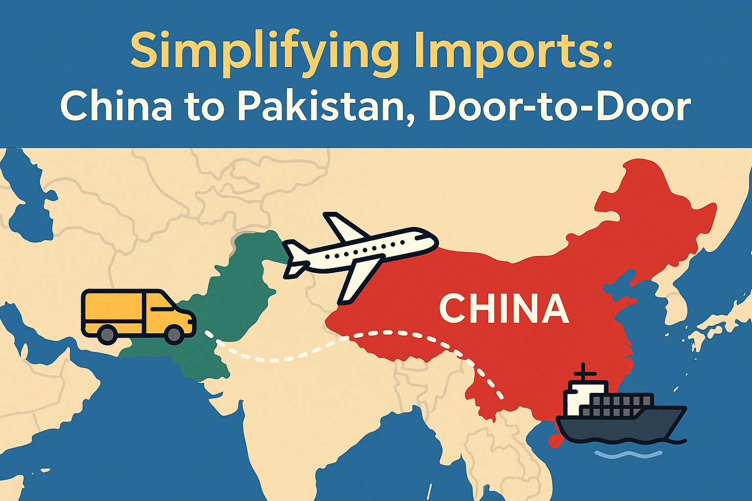 How Door to Door Cargo Services Simplify Importing from China to Pakistan
